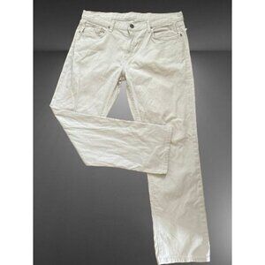 J. Brand Mens Tyler Jeans White Cotton Size 38/31